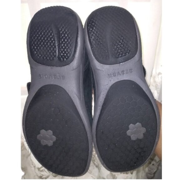 Womens Black Leather Mary Jane Shoes Sz 9 - Picture 7 of 8